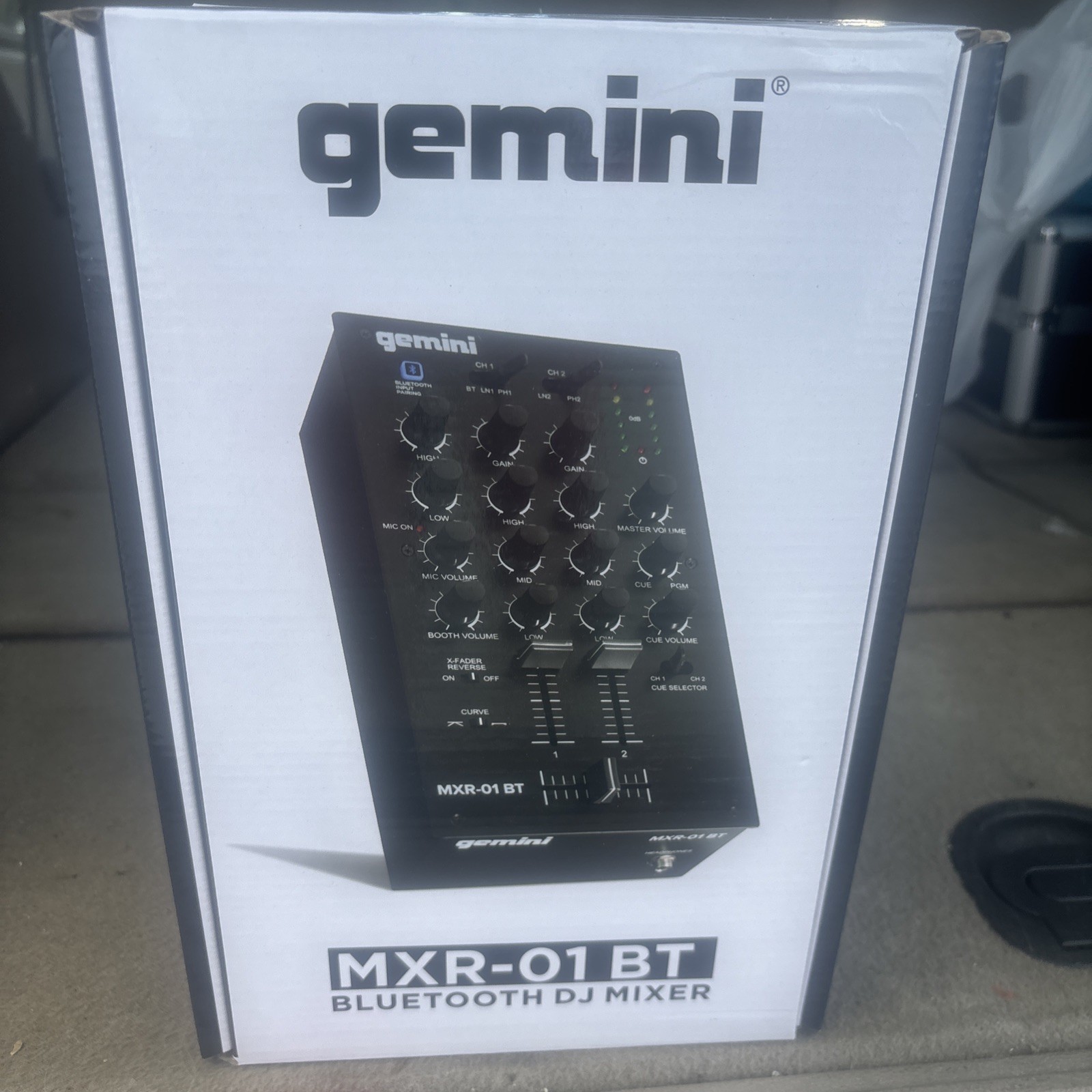 Gemini MXR-01BT 2 Channel Professional DJ Mixer With Bluetooth Input