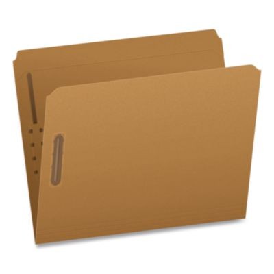 Esselte 1006992 Kraft Fastener Folders, Straight Tab, Expands 0.75", 2