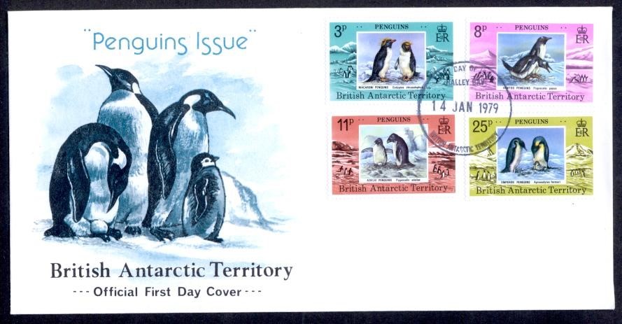 BRITISH ANTARCTIC TERRITORY 1979 PENGUINS FDC
