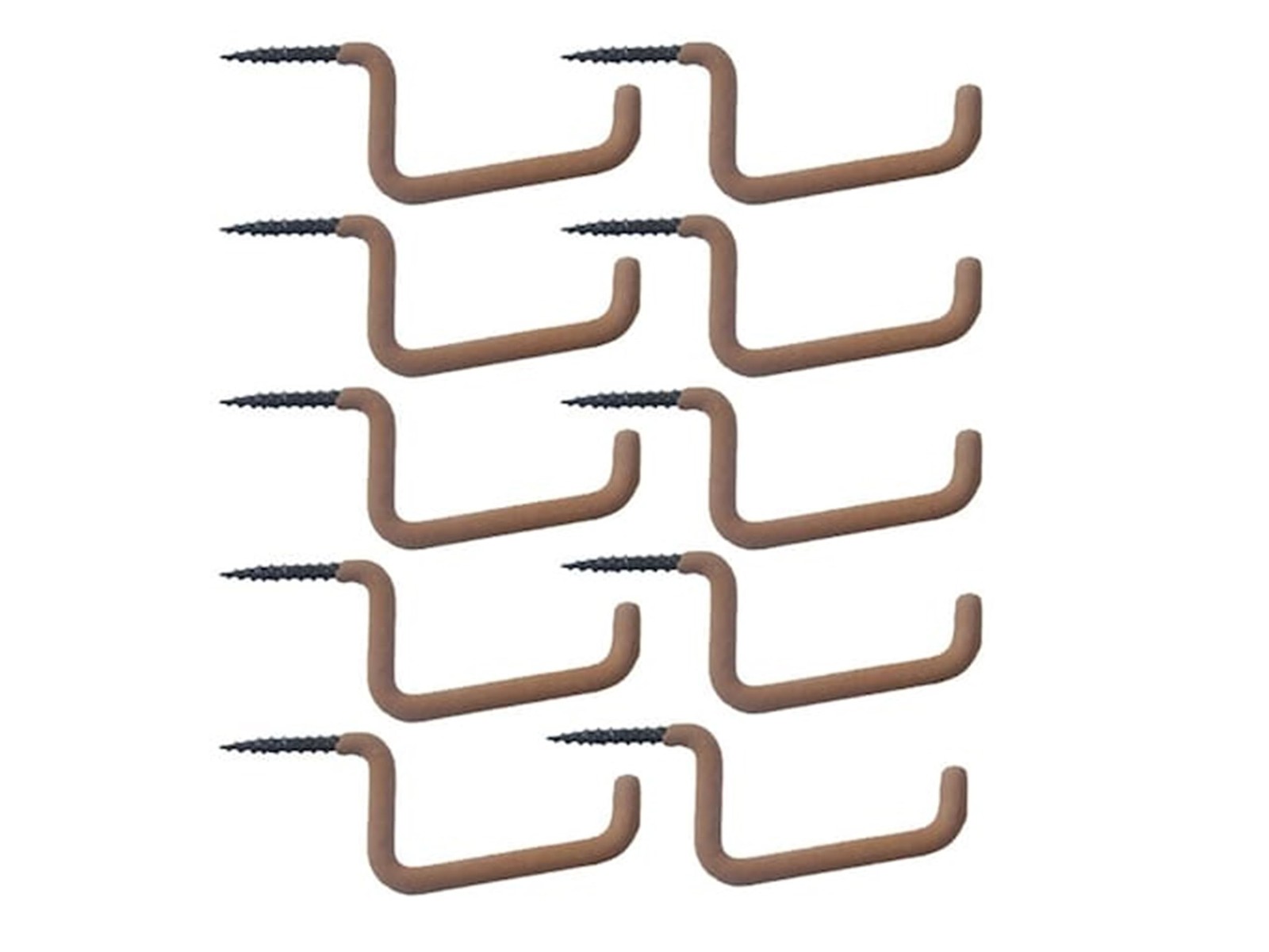 HME Dual Accessory Hooks 10 - Pk, Black (BGH-10), 1.00 x 10 Pack, 