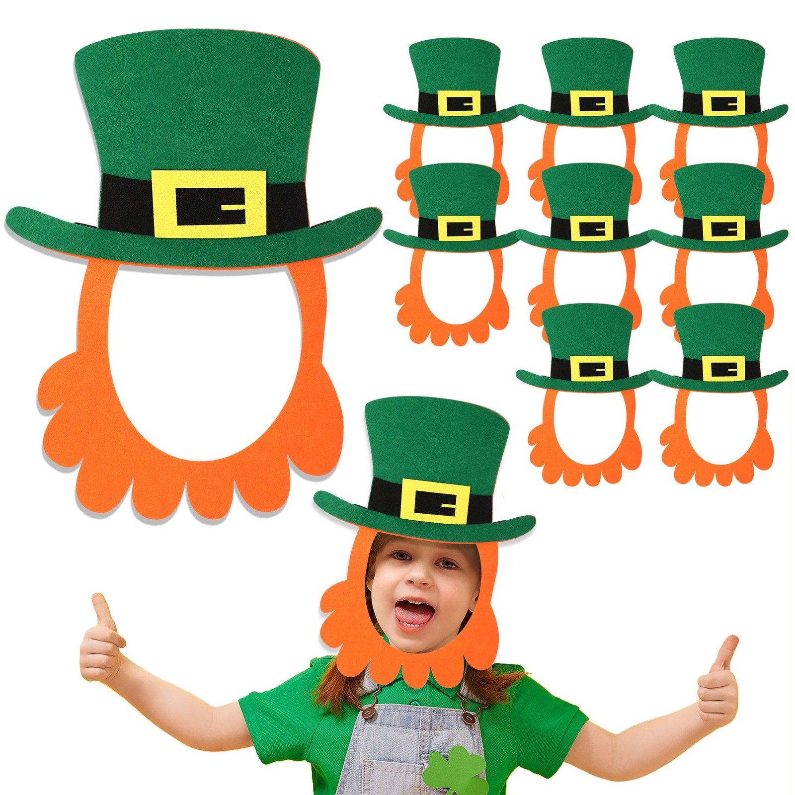 ShinyRelief 12 Pcs St. Patrick's Day about 11.02 x 14.53 inches, Green 