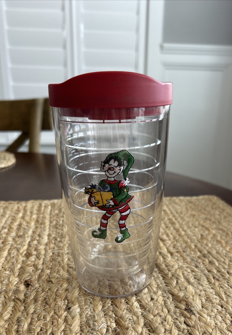 Tervis Tumbler Elf Christmas 16 Oz & Lid Rare