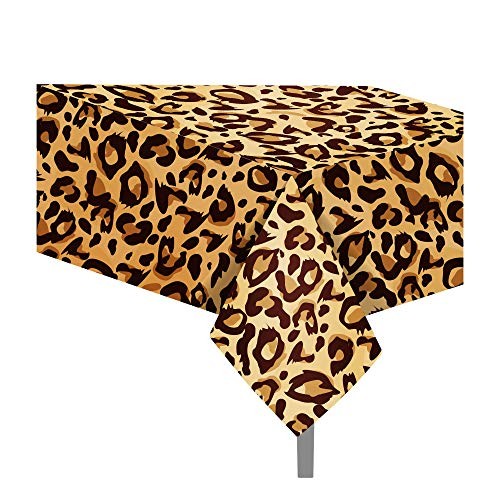3 Pcs Leopard Print Tablecloth Leopard Print Tablecloth Disposable Table Cover 