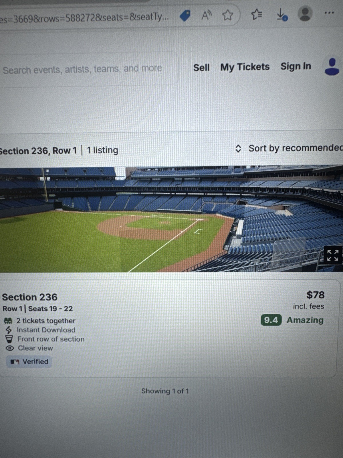 2025 Mets 2 Tickets - NY Mets vs. Phillies - Section 113 - Tuesday 8/26/2025