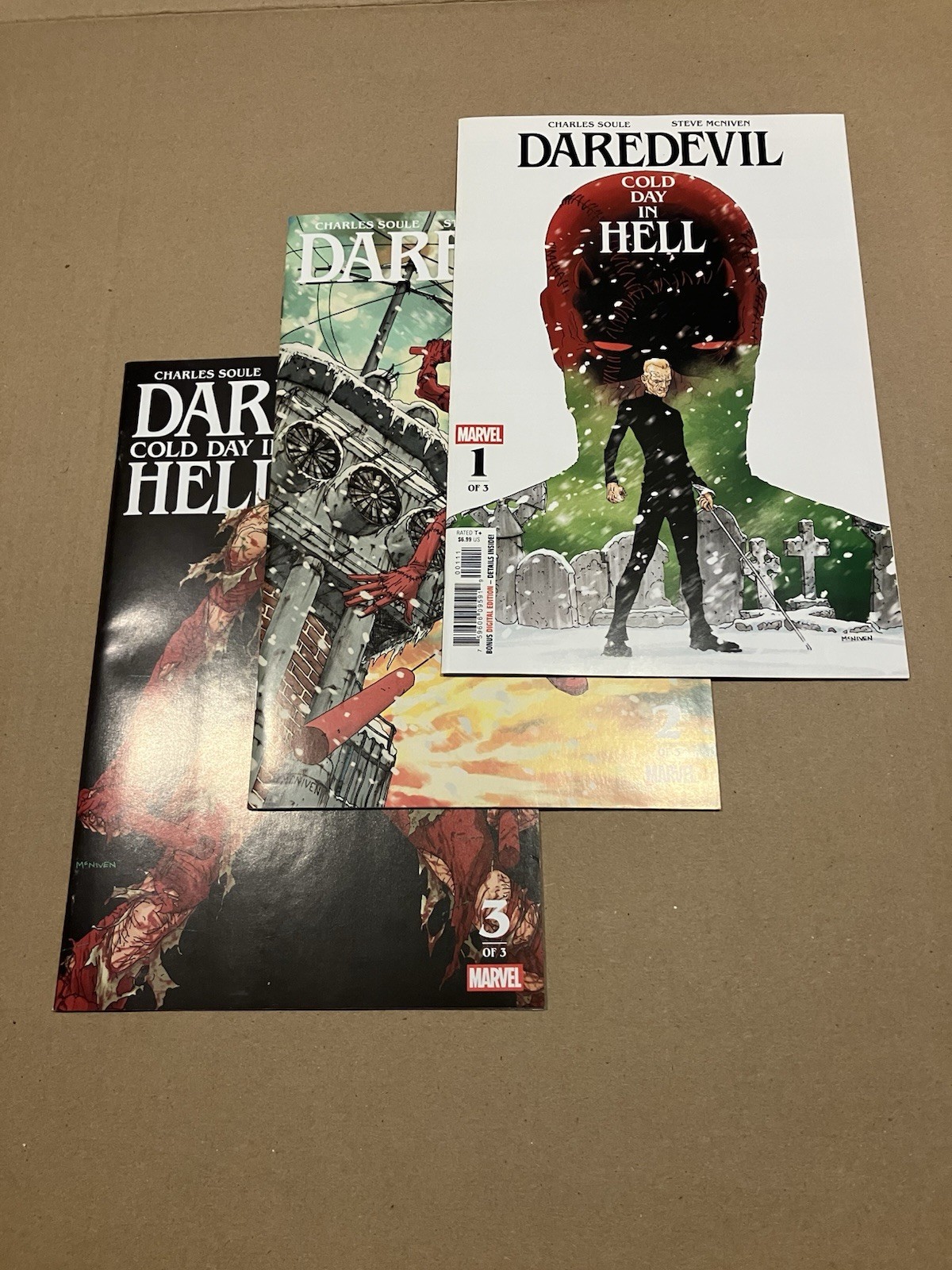 Daredevil Cold Day in Hell #1 2 3 Complete Series Marvel (2025) Steve McNiven
