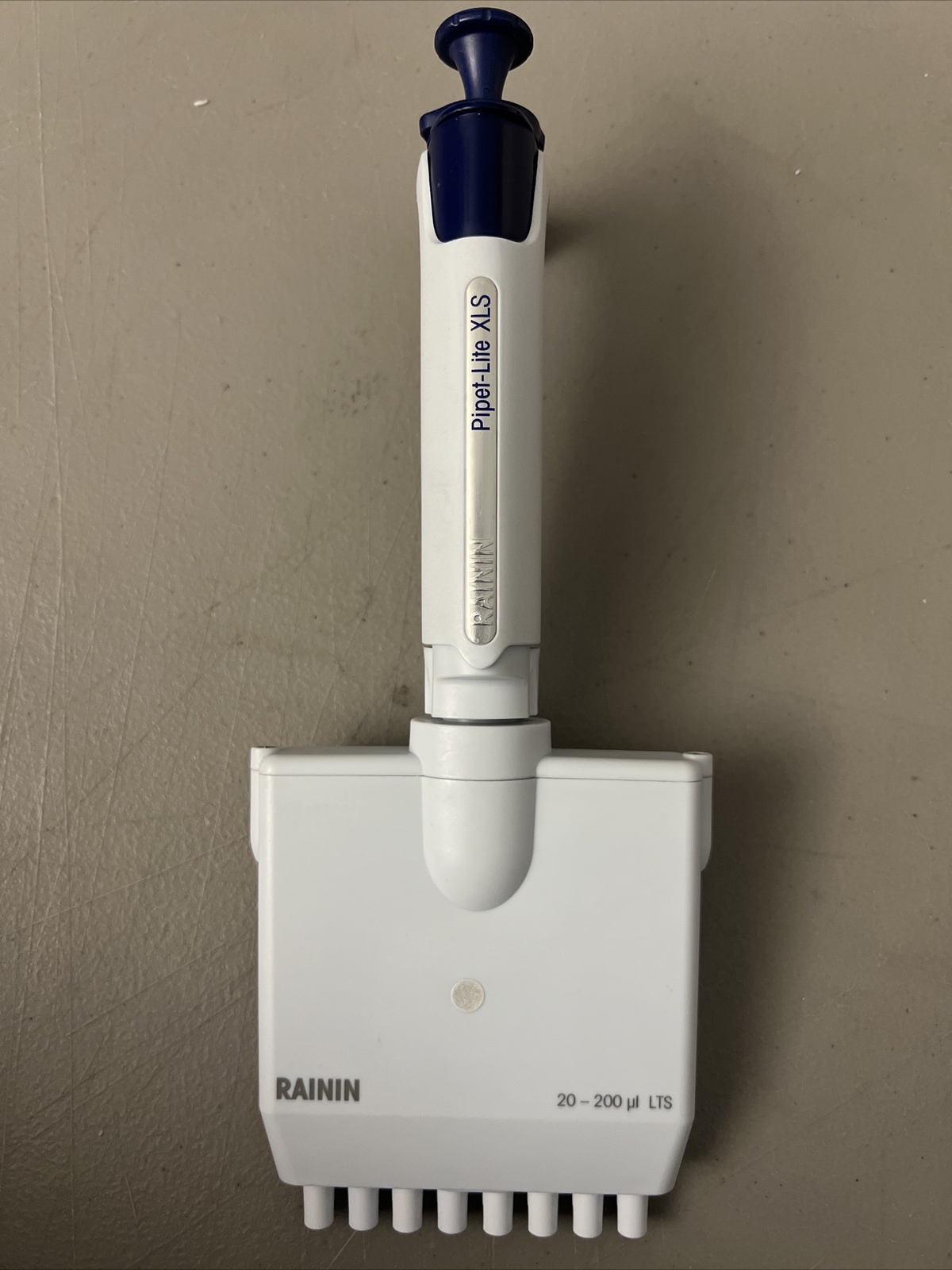 Rainin Pipet-Lite XLS 8 Channel 20-200uL pipette L200 XLS LTS