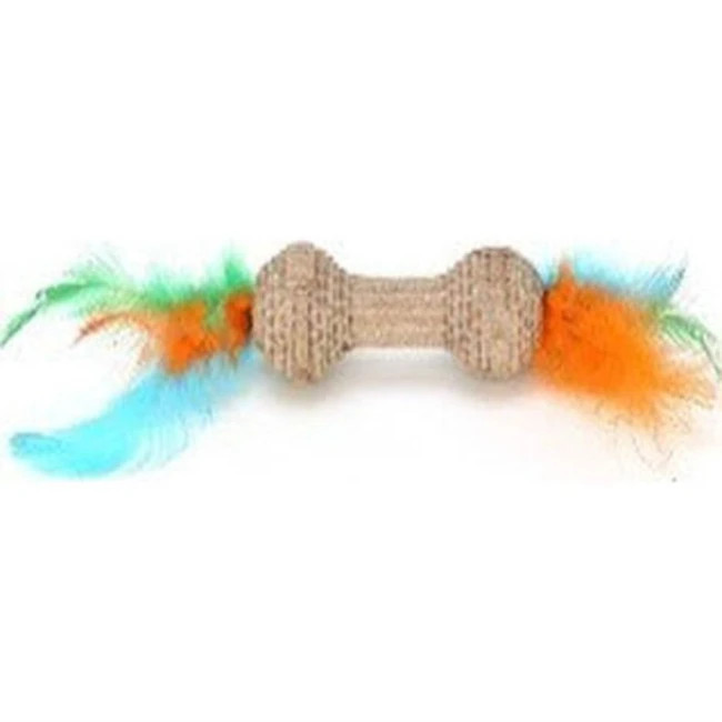 Ware Corrugate Barbell Toy Feather Corrugated