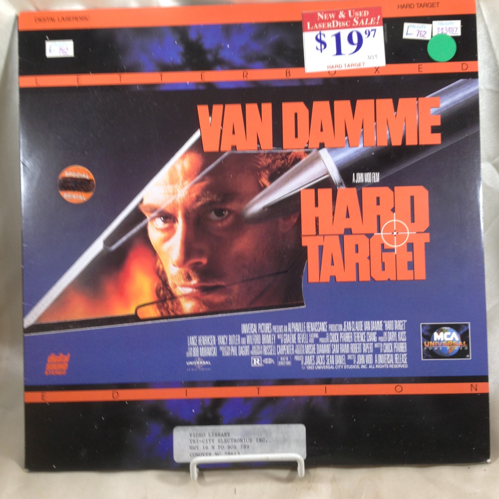 Laserdisc Video Hard Target Van Damme