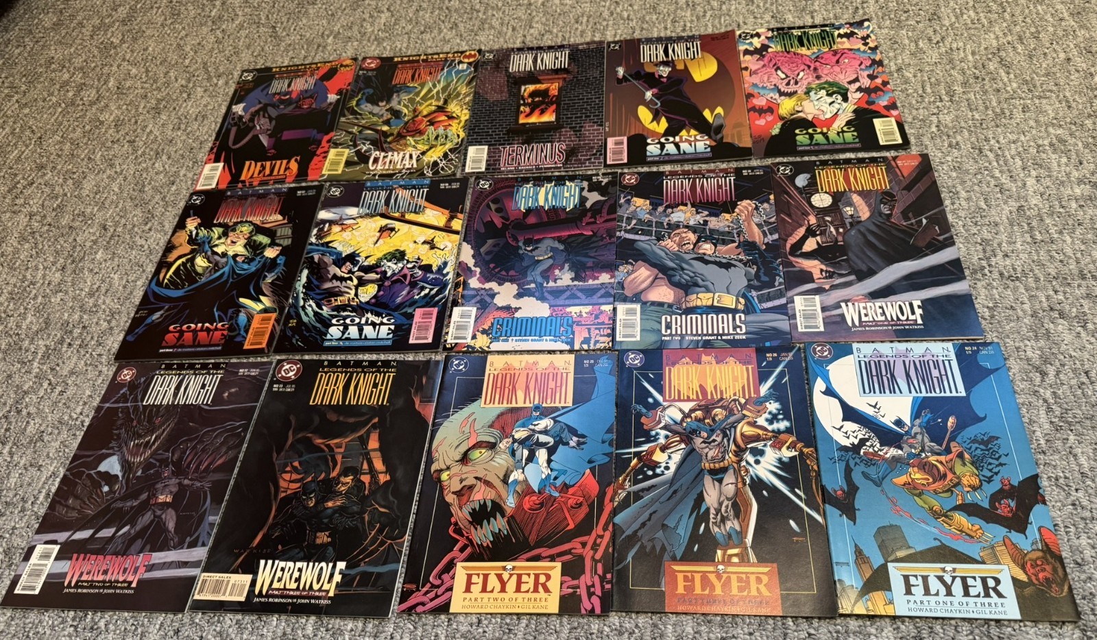Batman: Legends of the Dark Knight Job Lot Issues 24-26,62-73
