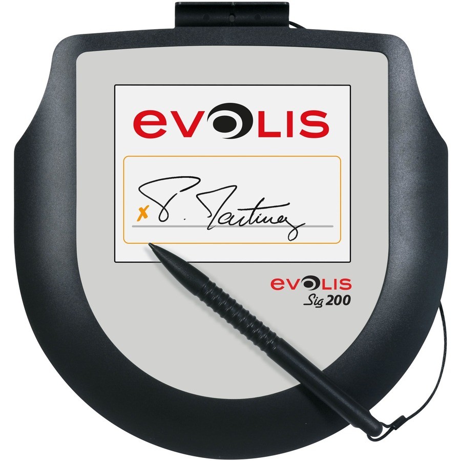 Evolis Sig200 Signature Pad - Backlit LCD - Stylus