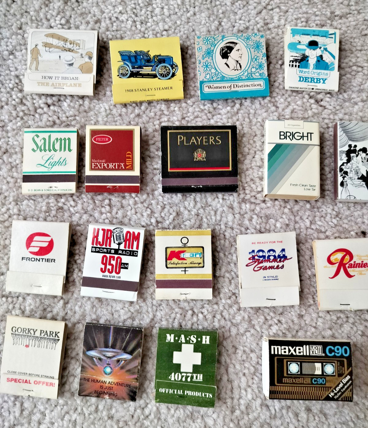 18 VTG Novelty matchbooks - Unused, unstruck