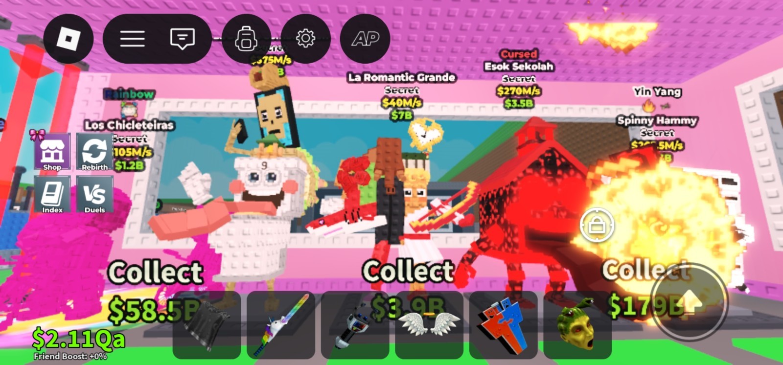 Los Chicleteiras Secret Rainbow Cursed Spinny Hammy Yin Yang Game Asset