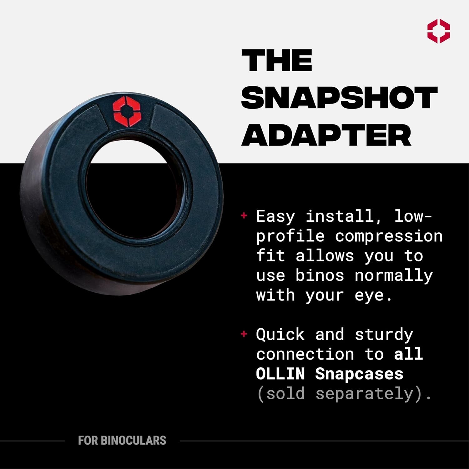 OLLIN Snapshot Bino Adapter - Magnetic Eye Piece for Binoculars, Attachment for