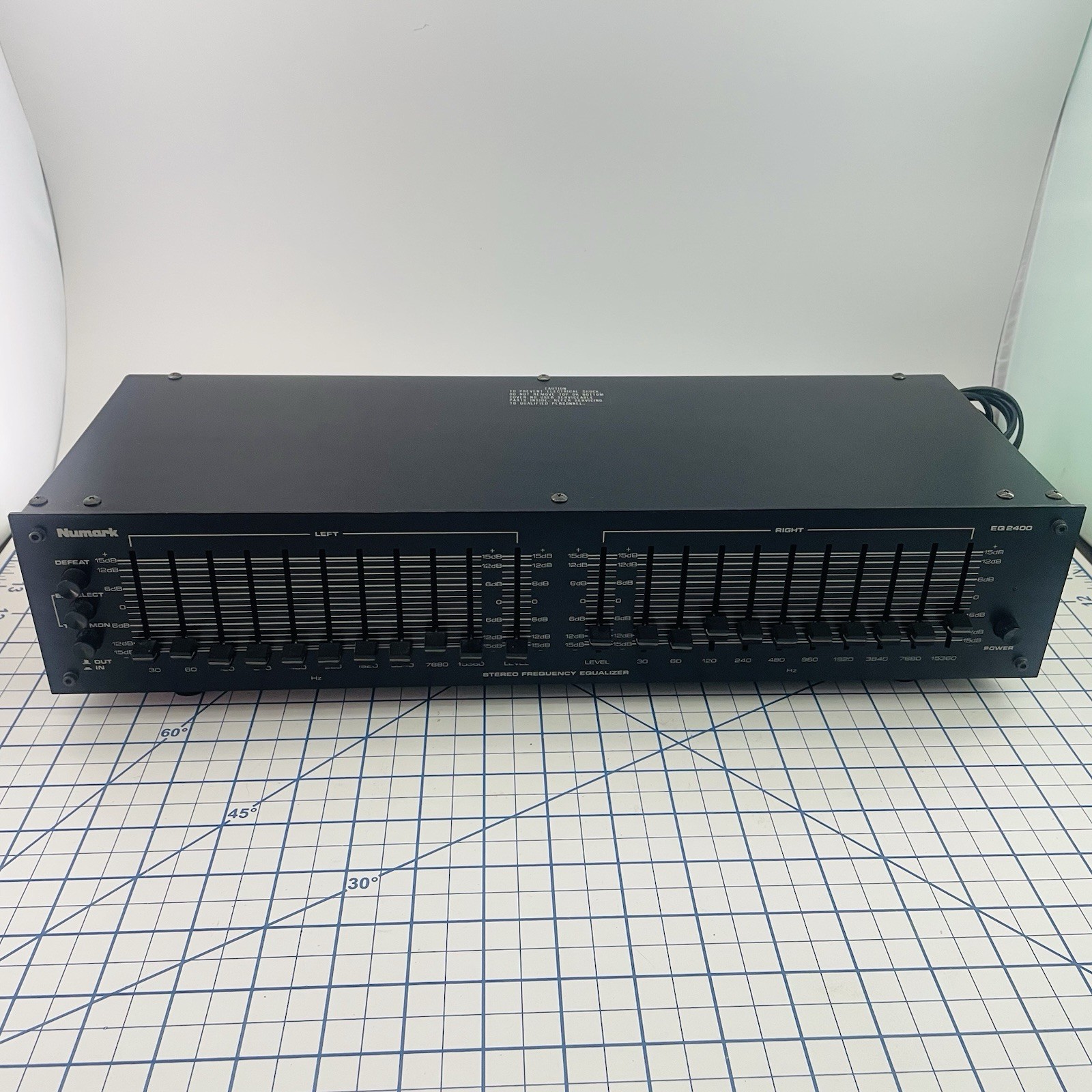 Numark EQ-2400 10-Band Stereo Equalizer Black  Made in Japan NICE