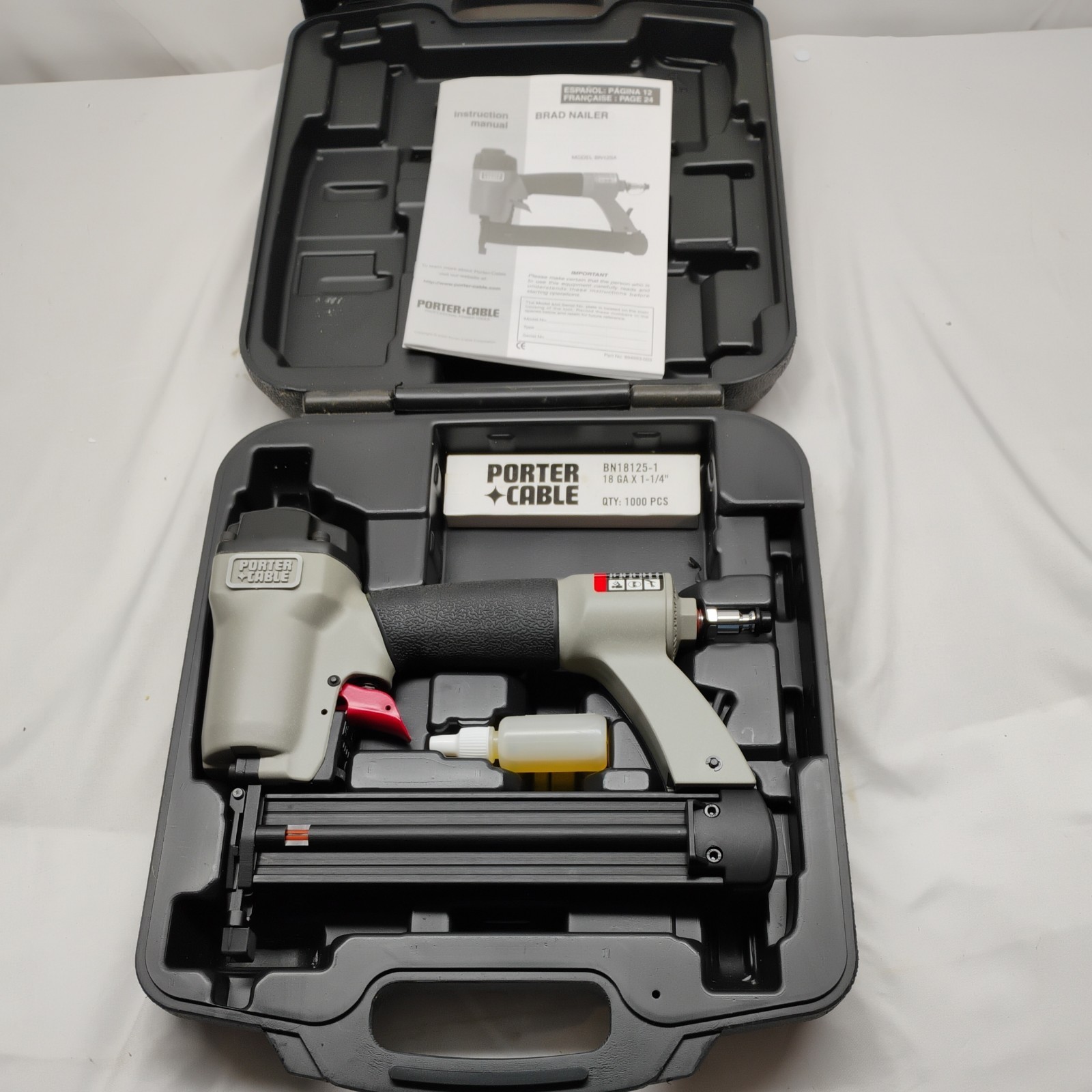 Porter-Cable BN125A 18 Gauge Brad Nailer Open Box 