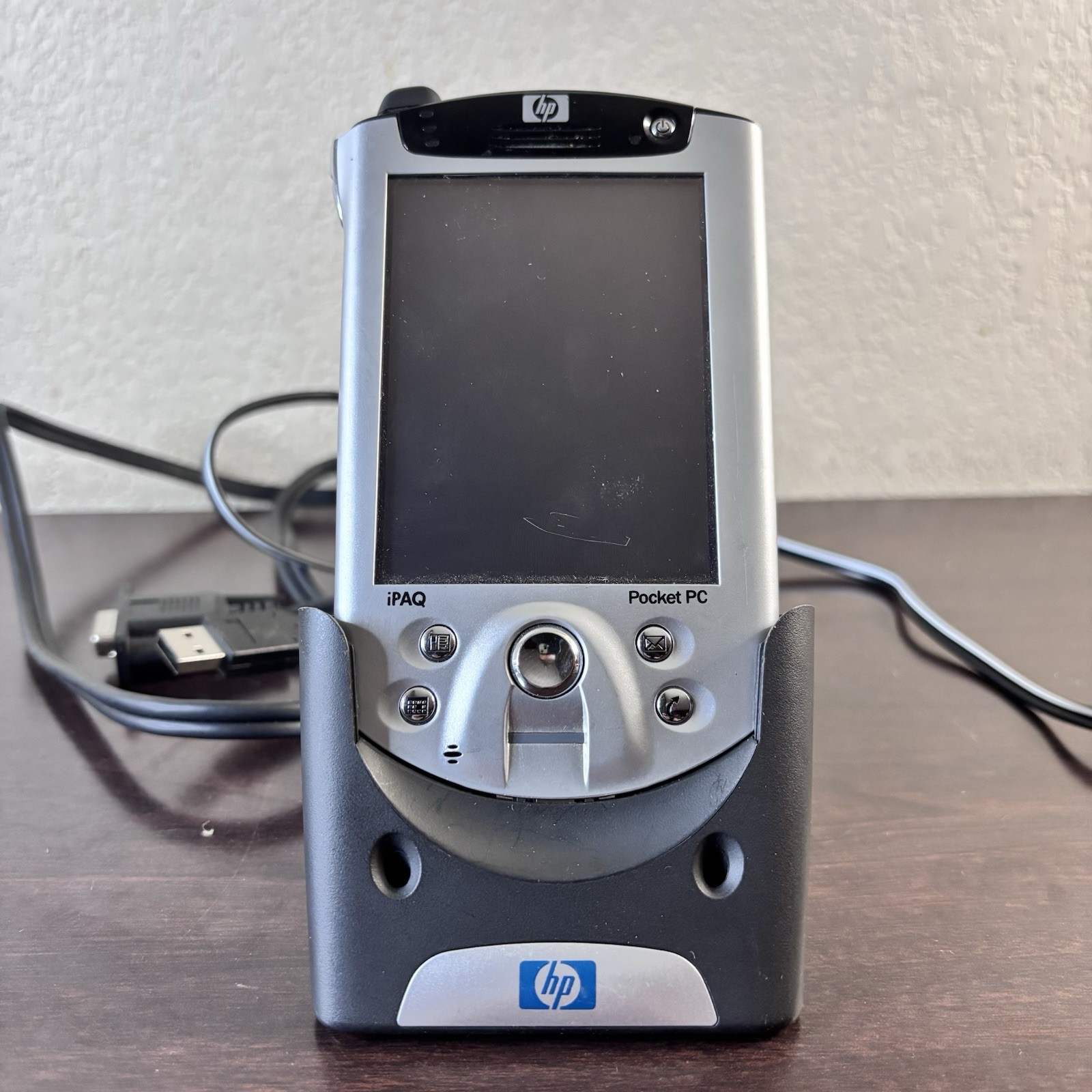 HP iPAQ Pocket H5455 W/ Battery FA139A-AC3 & Charging Dock not Charging For Part