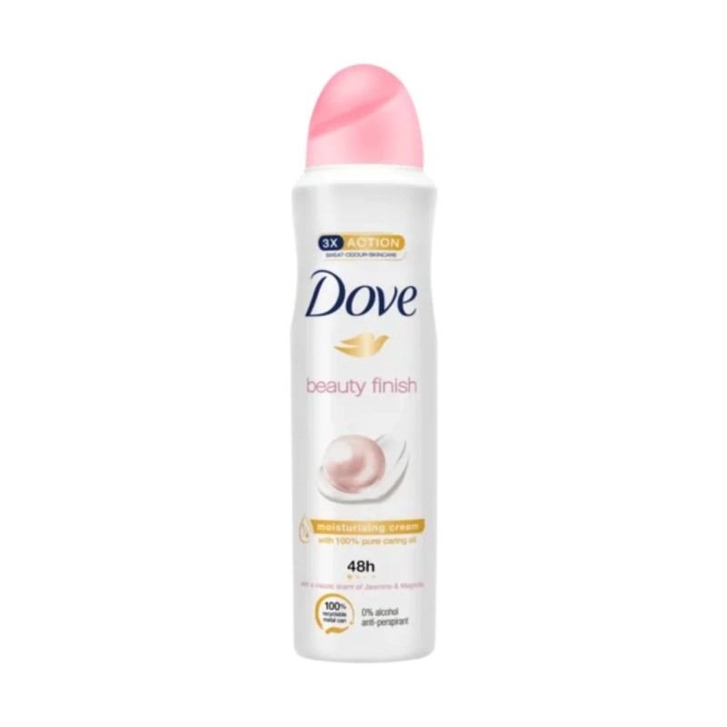 6x Dove Spray Deodorant Beauty Finish New Sealed Fresh Lot Odor 150ml