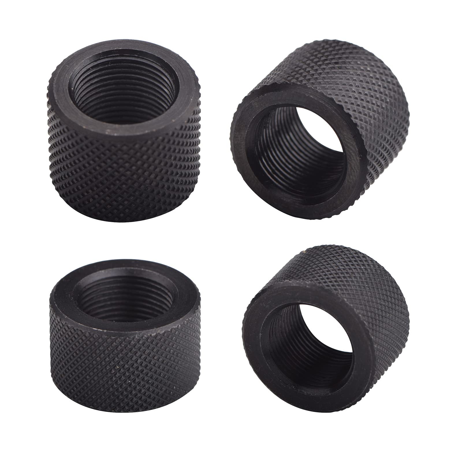 Jingzan 4 Pack 1/2 x 28 & 5/8 x 24 Thread Protector Steel for .22LR .223... 
