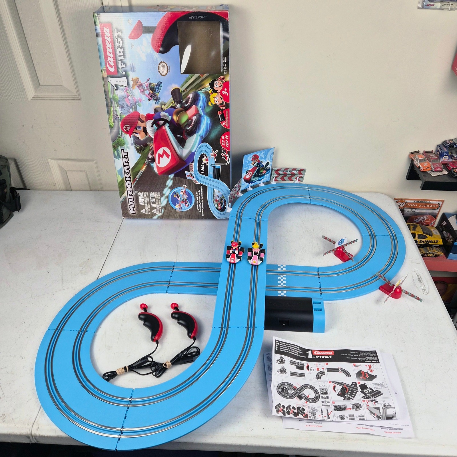 Carrera First Mario Kart Slot Car Set Complete In Box Tested Working 20063024