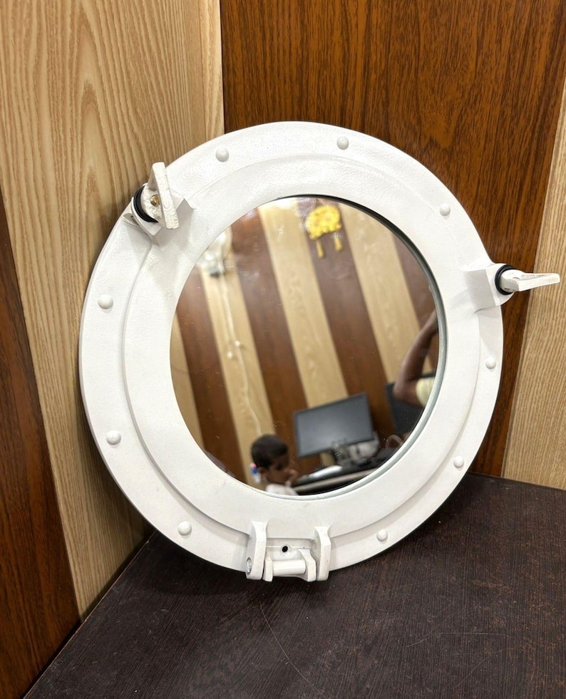 Nautical White 30 inch Porthole marine Ship Boat Round Porthole décor gift item