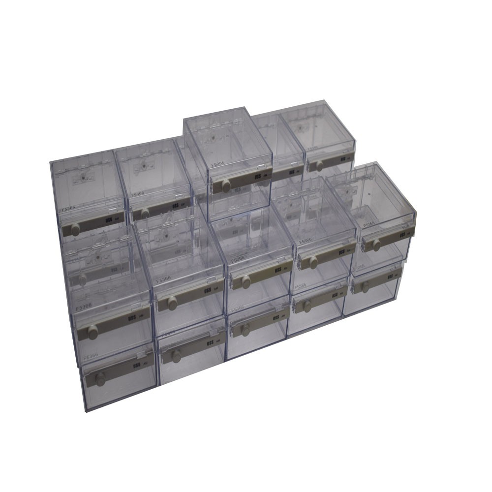 (Lot: 21) Universal Surveillance F5366 Clear Retail Security Cases 4.75" x 2.75"