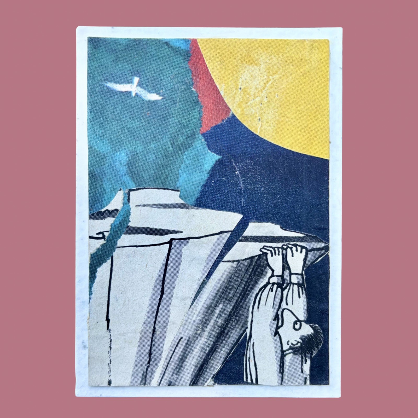 ACEO Mixed Media Collage Art – OOAK Original Signed