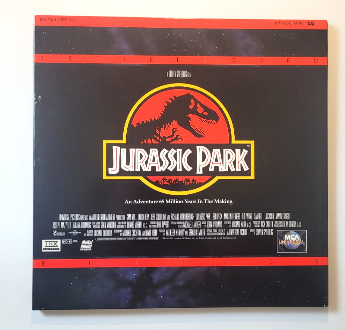 Jurassic Park LaserDisc THX Letterboxed Widescreen 4 Disc Set Gatefold MCA Unive