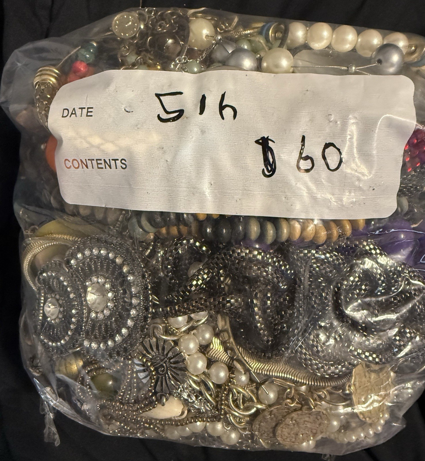 5LB Mystery Bag Of Mixed Jewelry All Wearable/Resell-able Some Are New With Tag