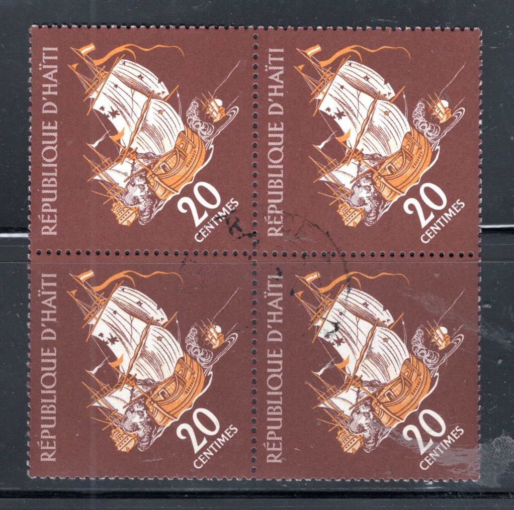 HAITI  CARIBBEAN  STAMPS BLOCK USED  LOT 60836