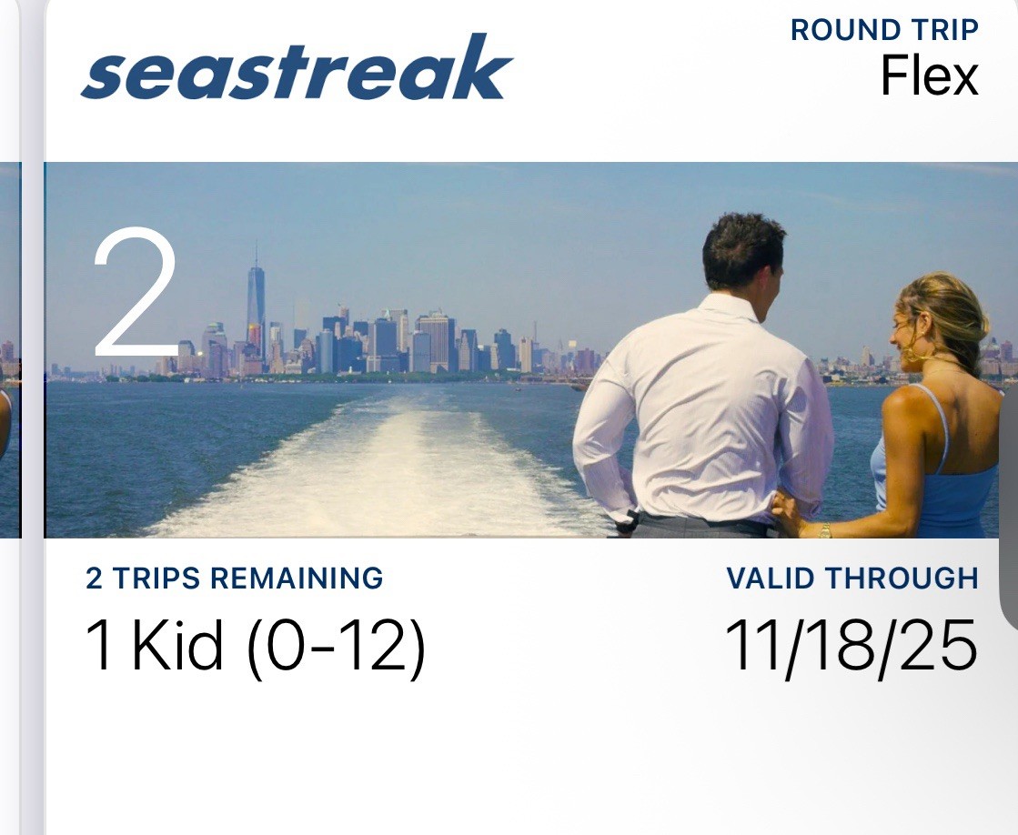 Adult Seastreak Ferry Tickets DISCOUNT PRICE
