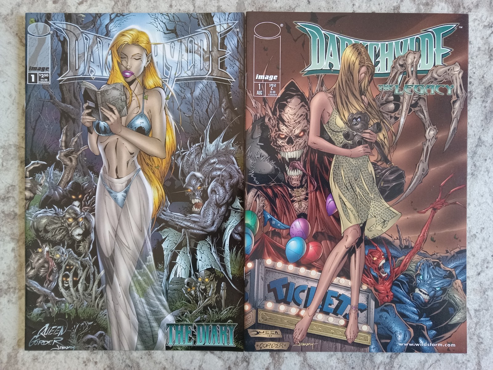 Darkchylde The Diary #1 + The Legacy #1 Set 1st Print VF/NM  Image Comics