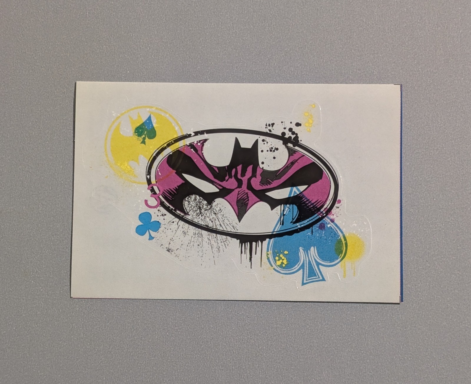 Batman Logo Vending Sticker - DC Series 3 - Comic Superhero Mask Multicolored 