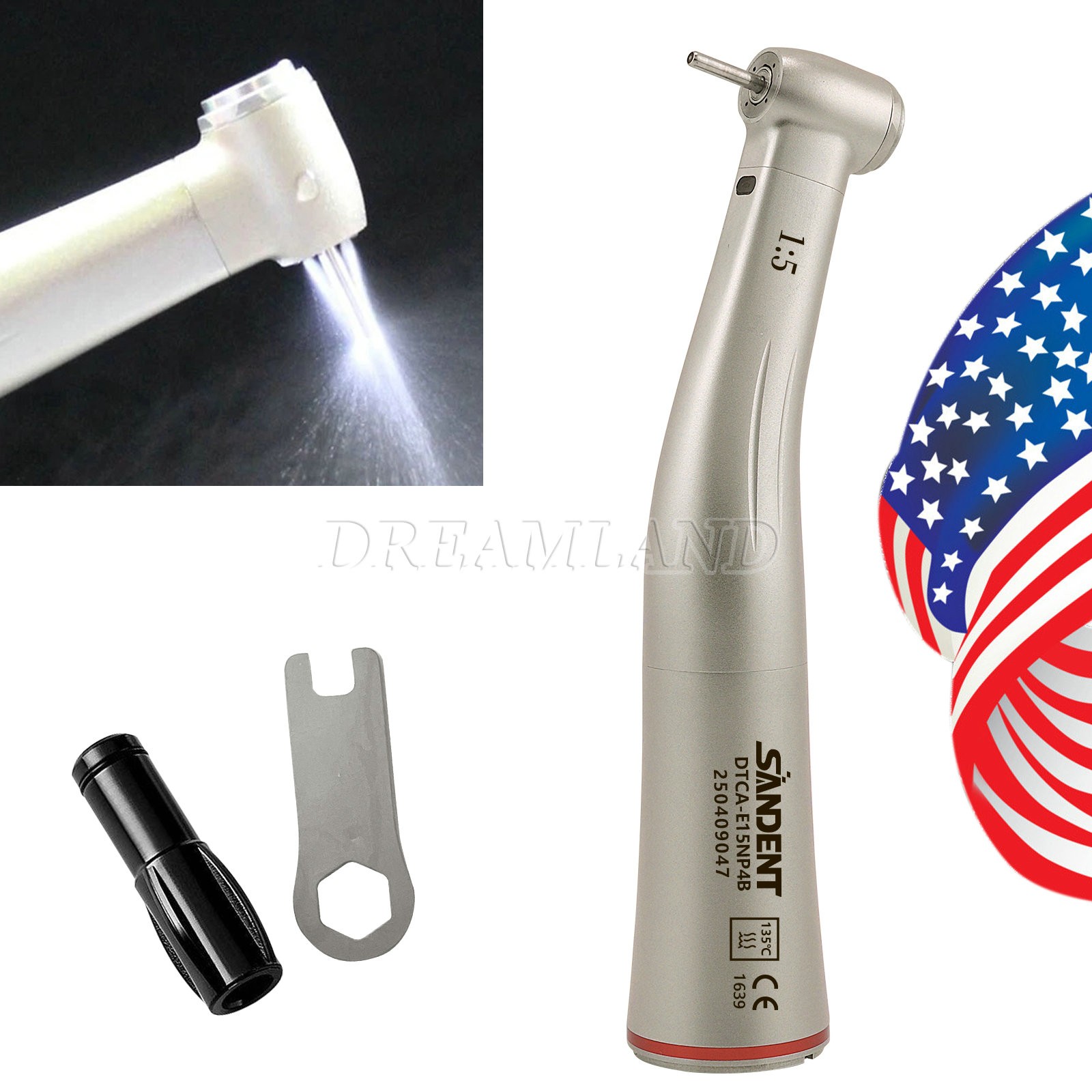 Woodpecker Style 1:5 High Speed Handpiece for MT2 MT3 Dental Electric Motor