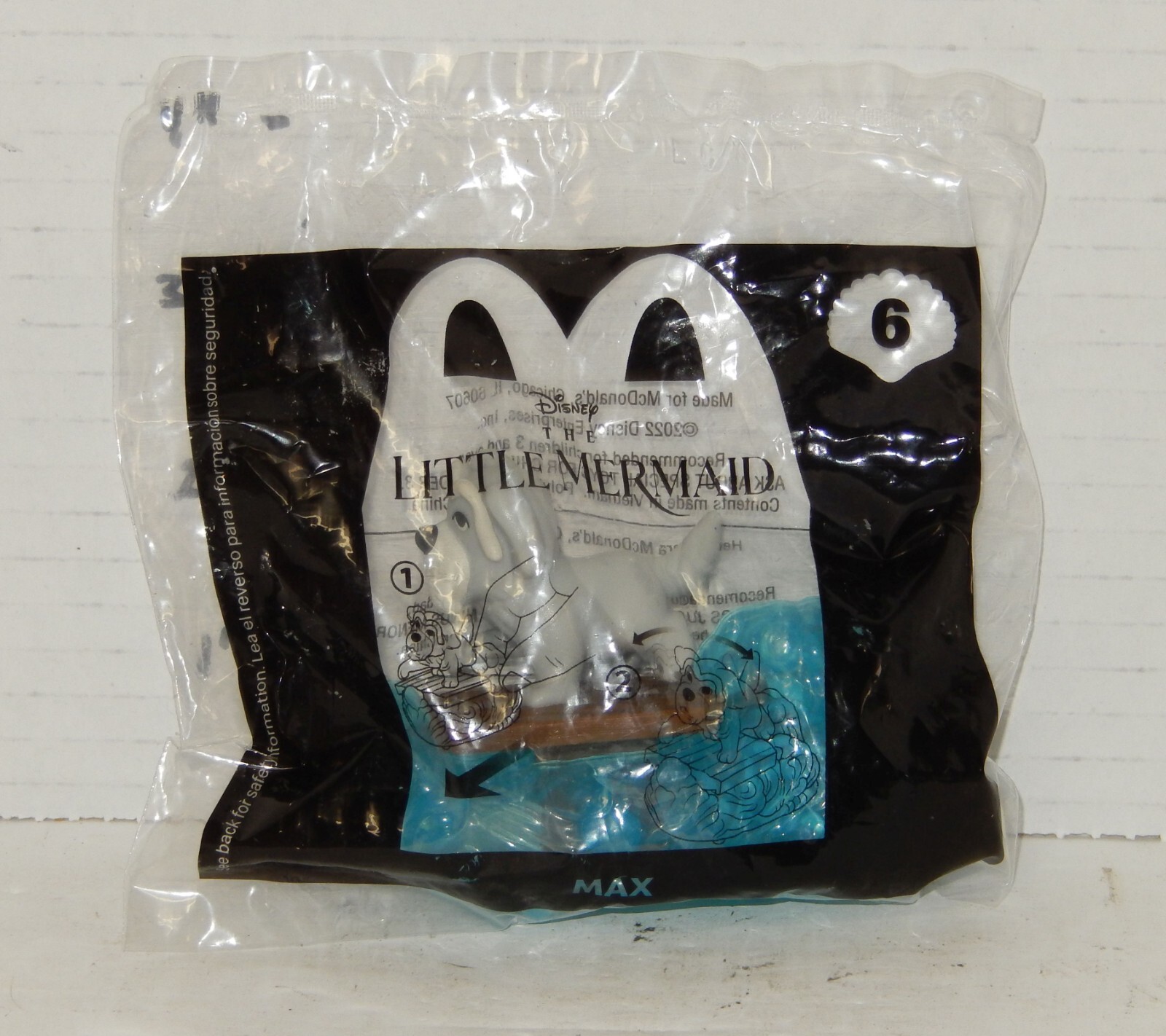 2023 McDonald's Happy Meal Toy Disney The Little Mermaid #6 Max MIP