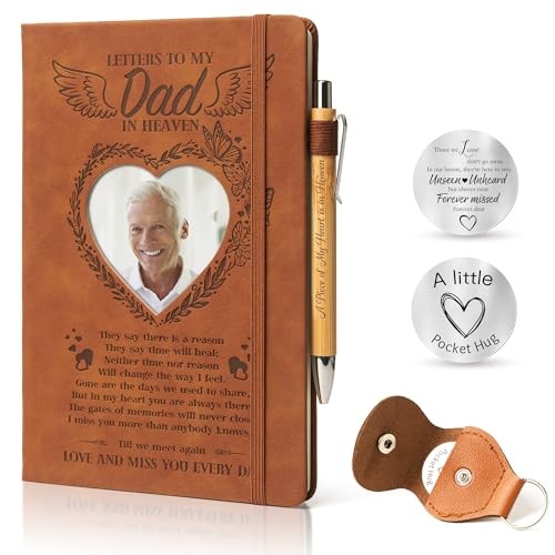 Memorial Gifts for Loss of Letters to My in Heaven A5 Grief Journal Travel Dad