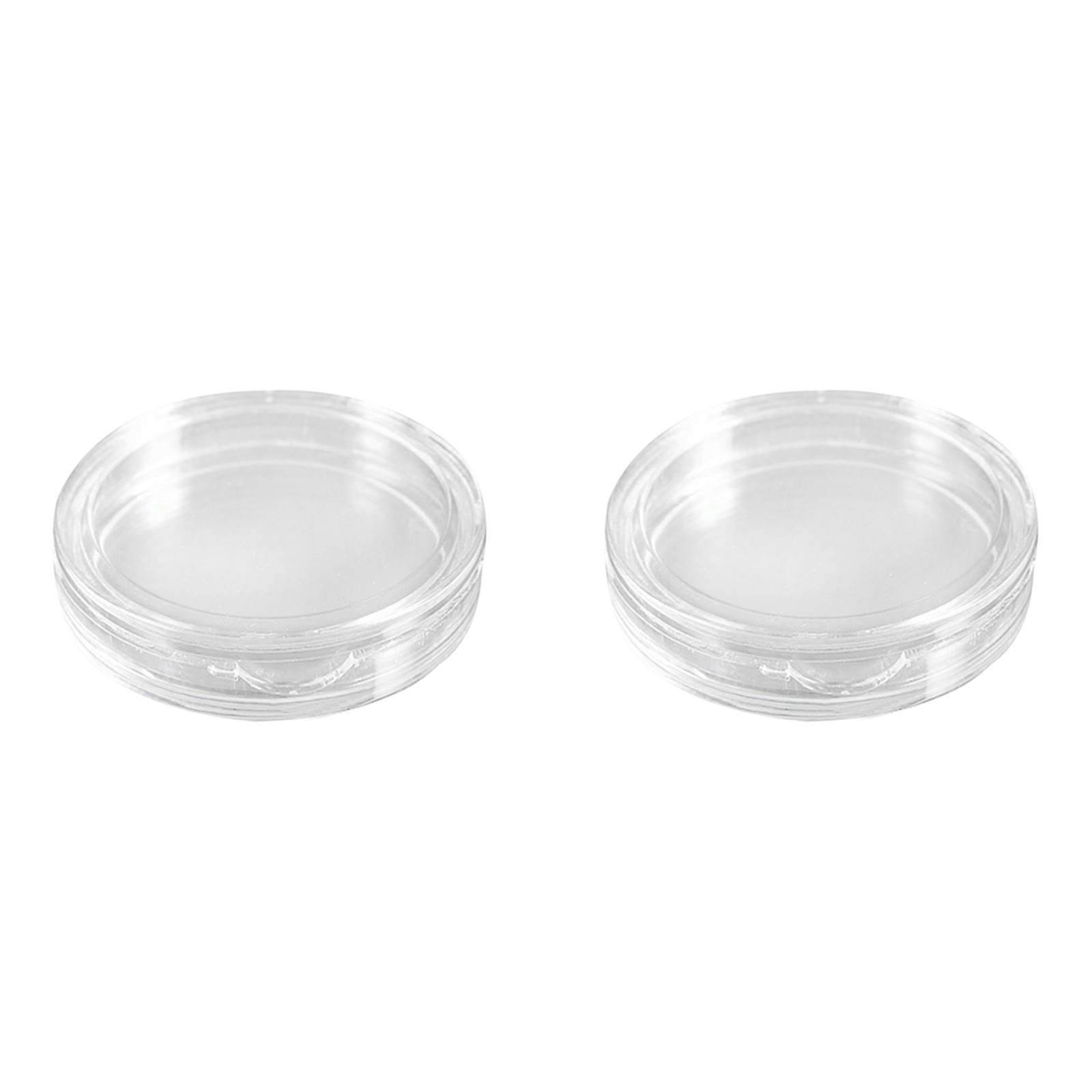 20 Pcs Small Round Transparent Plastic Coin  Box 38mm D2M43889