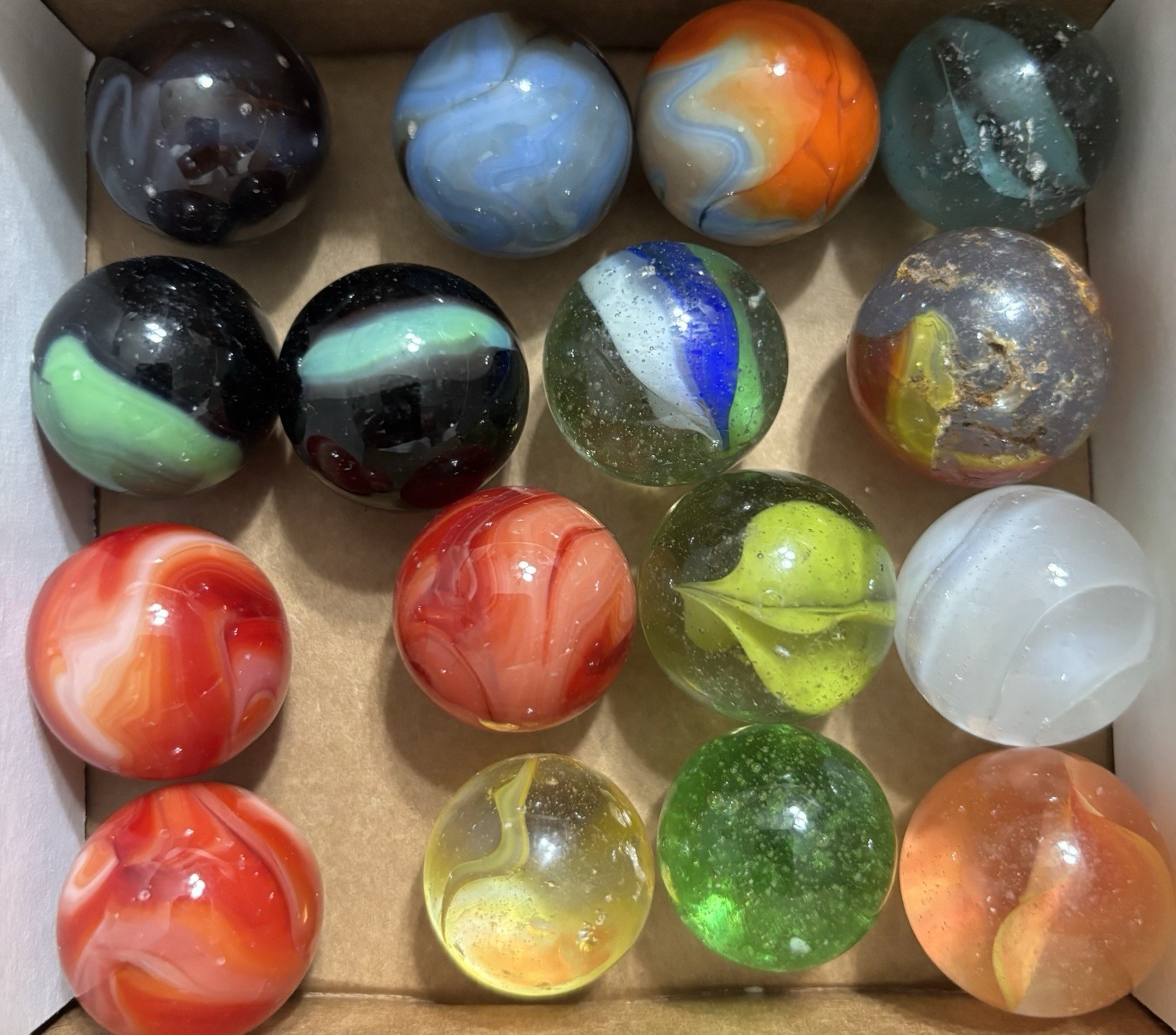 Vintage Lot Of Large Marbles (16)