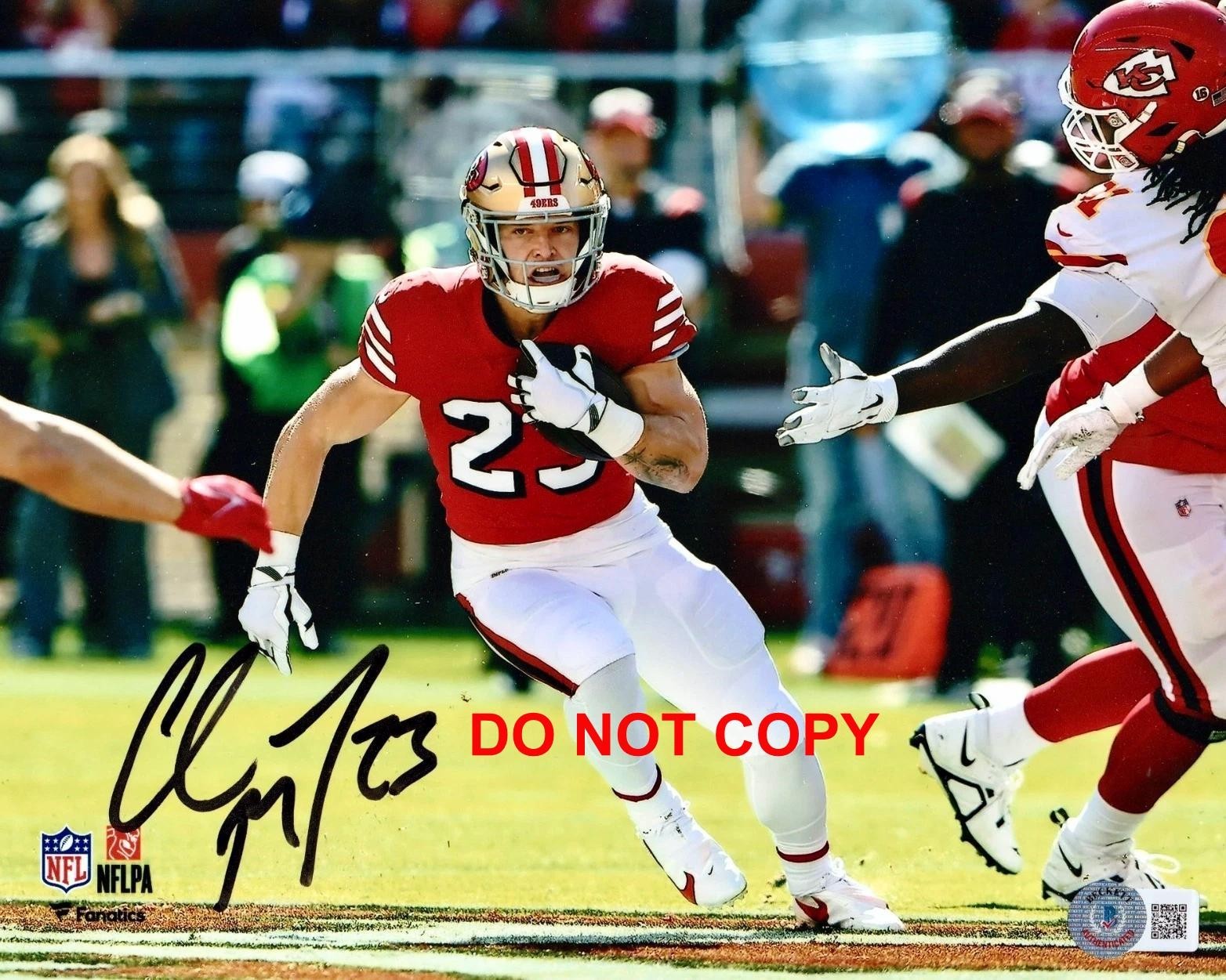 Christian McCaffrey SF 49ERS Signed Autographed REPRINT 8x10 Photo RP 8