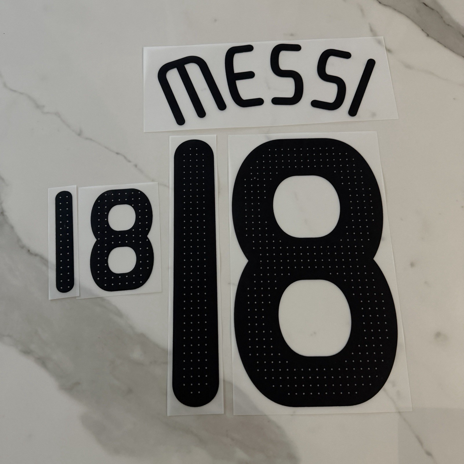 2008 MESSI Argentina Home Nameset Name Set Dorsal Patch Badge Parche DTF