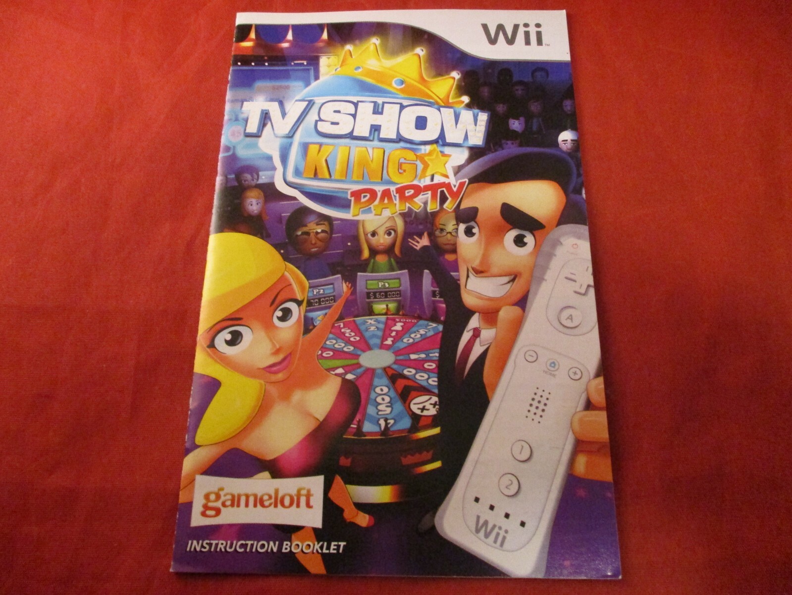 TV Show King Party Training Nintendo Wii Instruction Manual Booklet ONLY