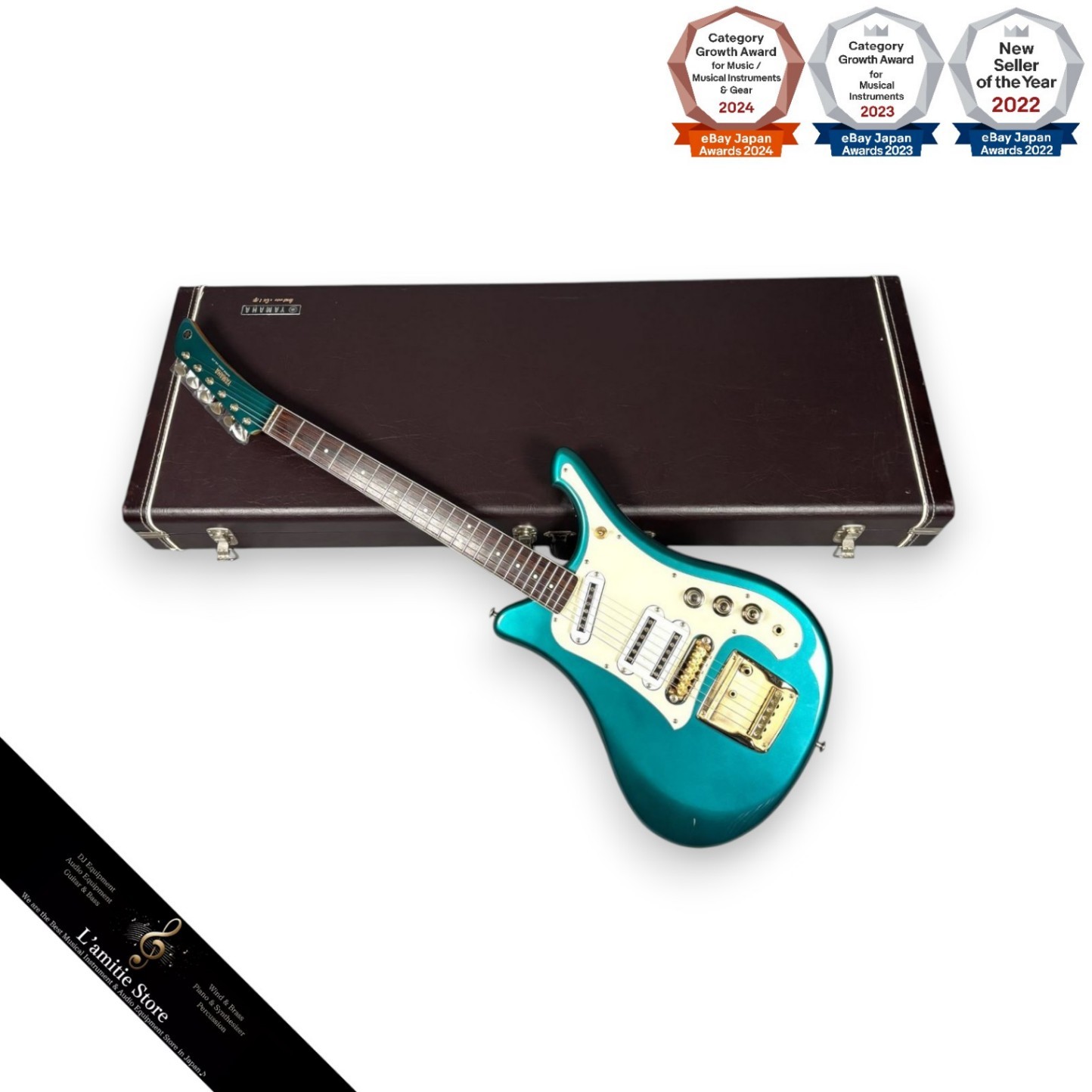 YAMAHA SG7A 20th Anniversary Candy Blue Electric Guitar with Hard Case