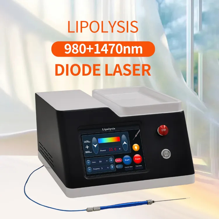Fat Laser Fat Removal Machine 1470nm+980nm Diode Laser Fat Decomposition Machine