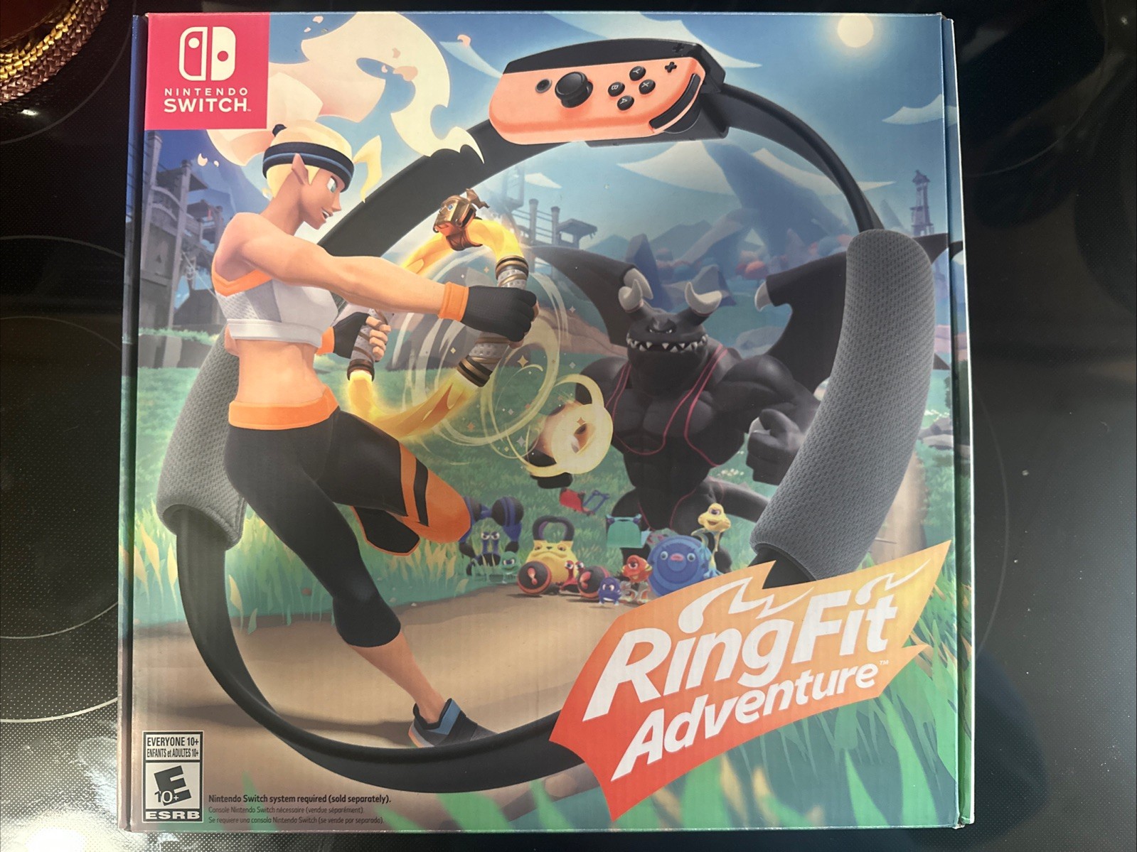 Nintendo Switch Ring Fit Adventure Game with Ring Con & Leg Strap - New