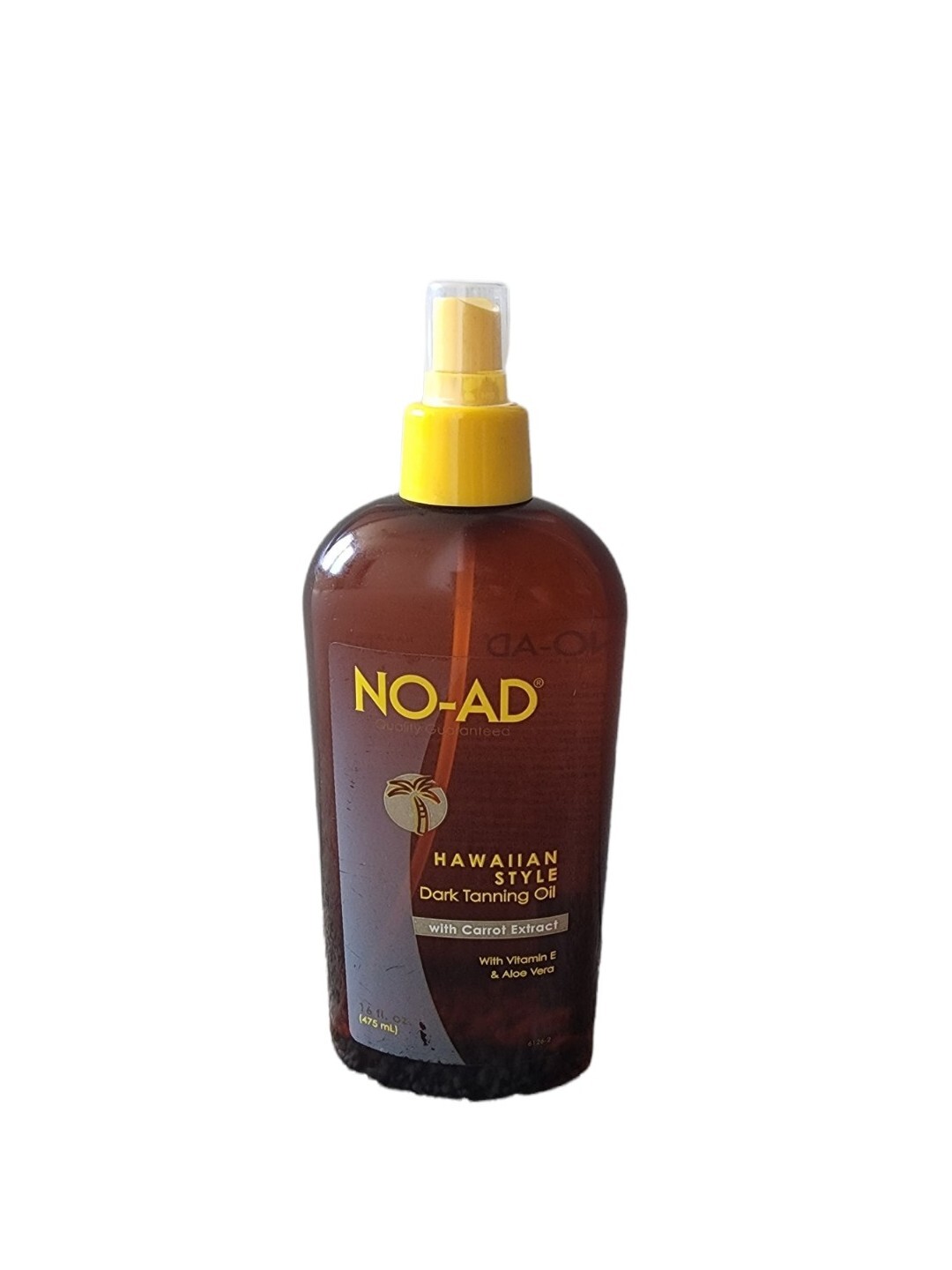 NO- AD Hawaiian Style Dark Tanning Oil Carrot Extract 16 Oz Rare
