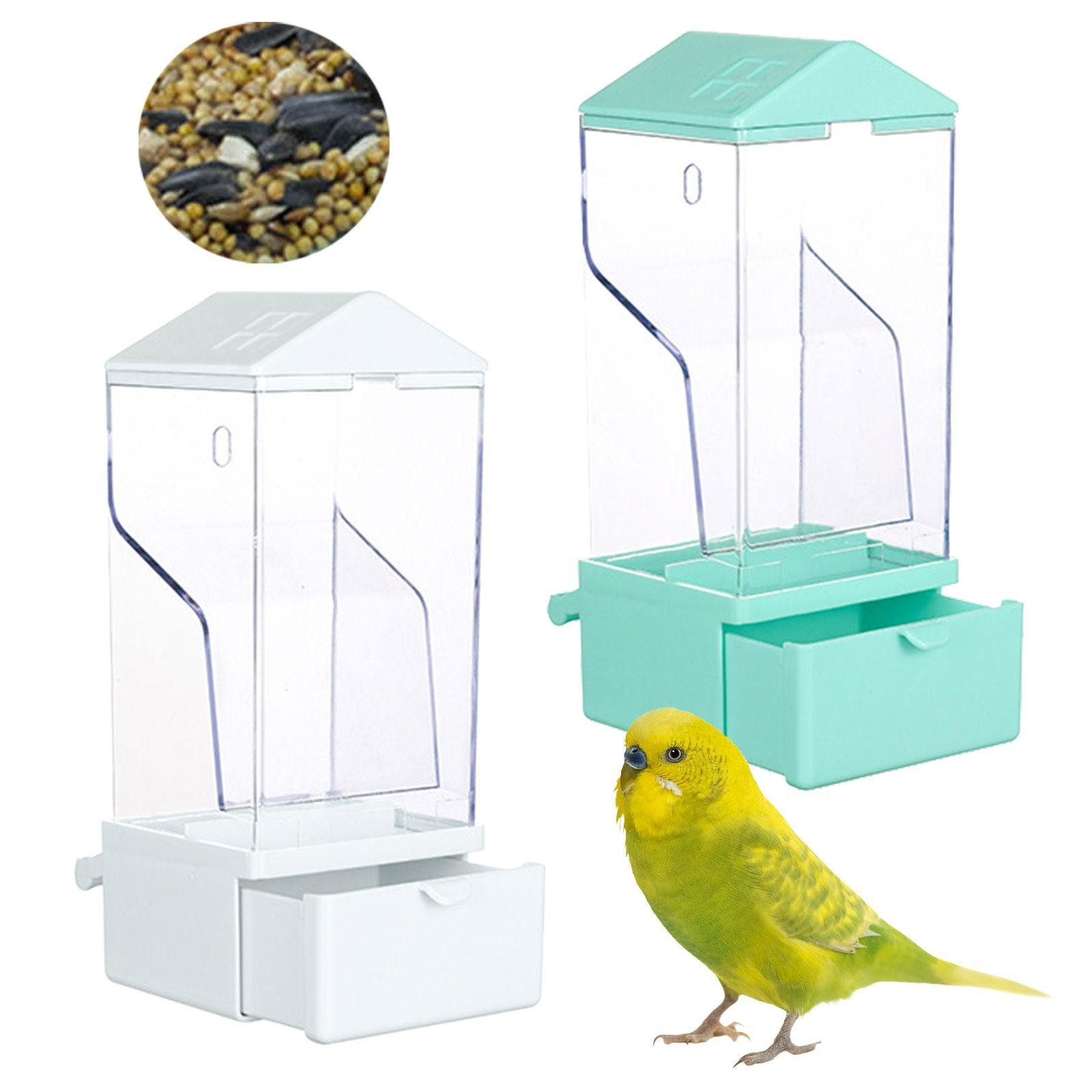 Bird Cage Feeder Bird Food Bowl Dispenser