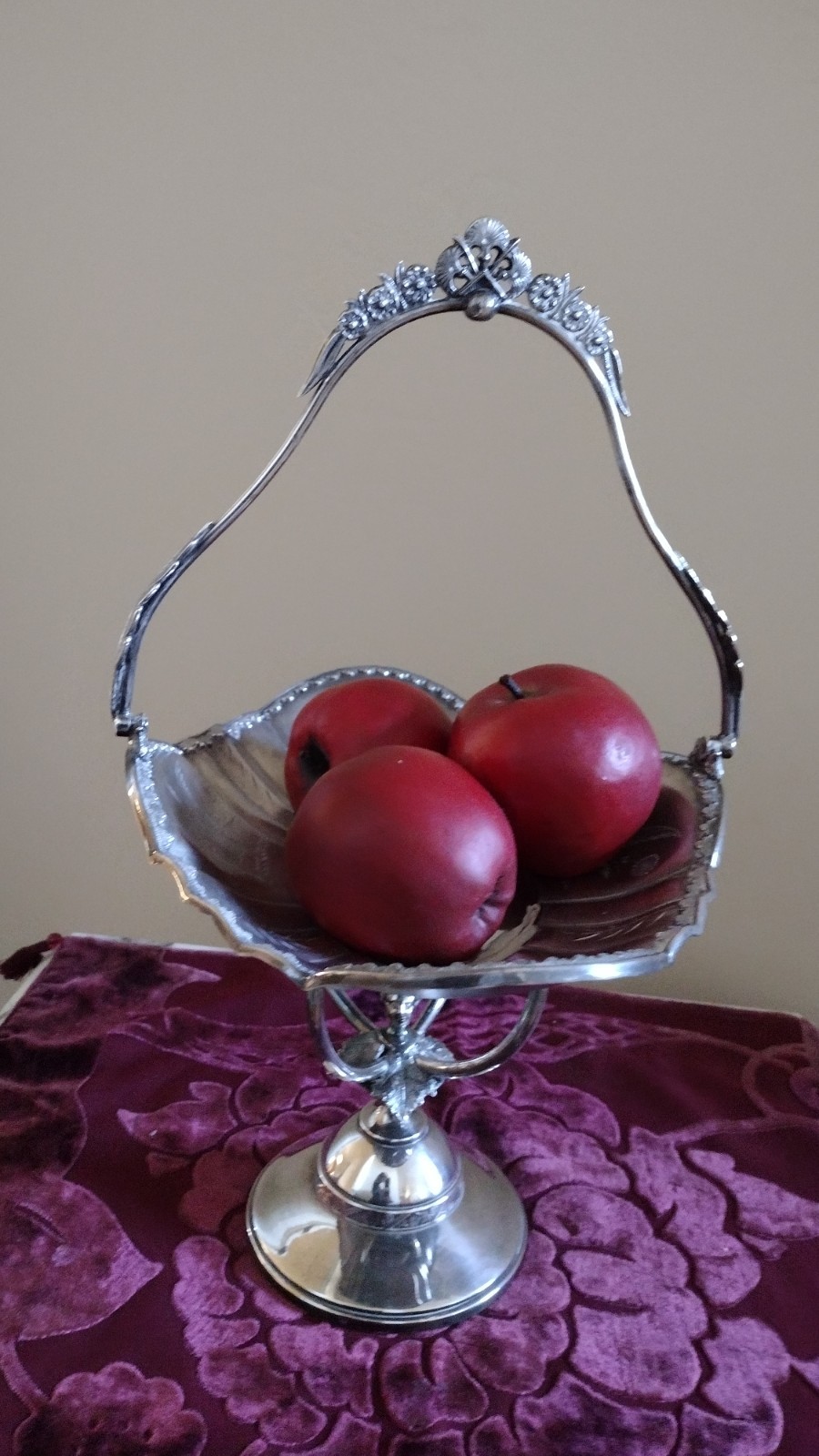 Antique Victorian Renaissance Revival Figural Silverplate Compote Jenny Lind WOW