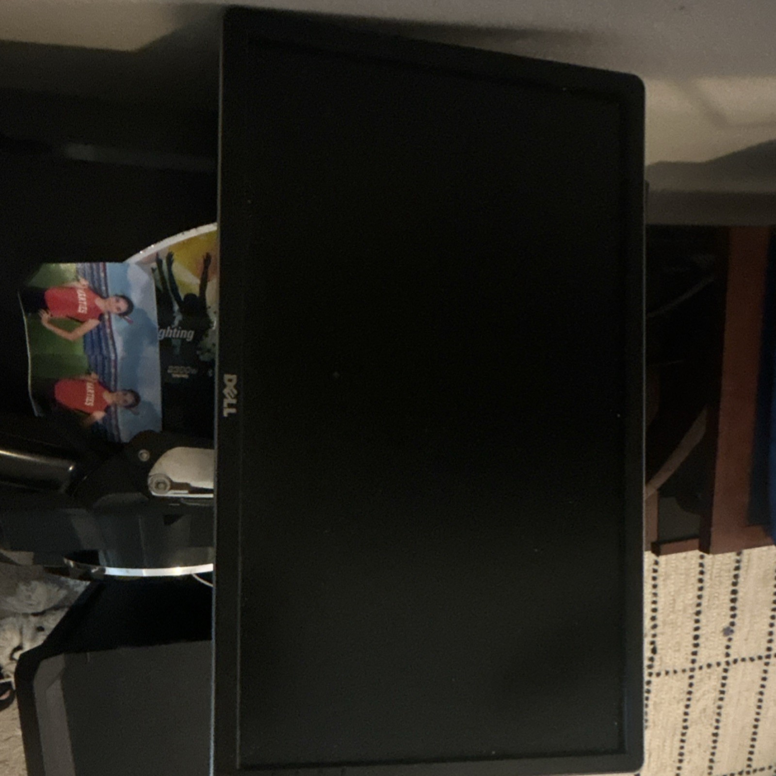 Dell Black Computer Monitor LED Display HD Screen