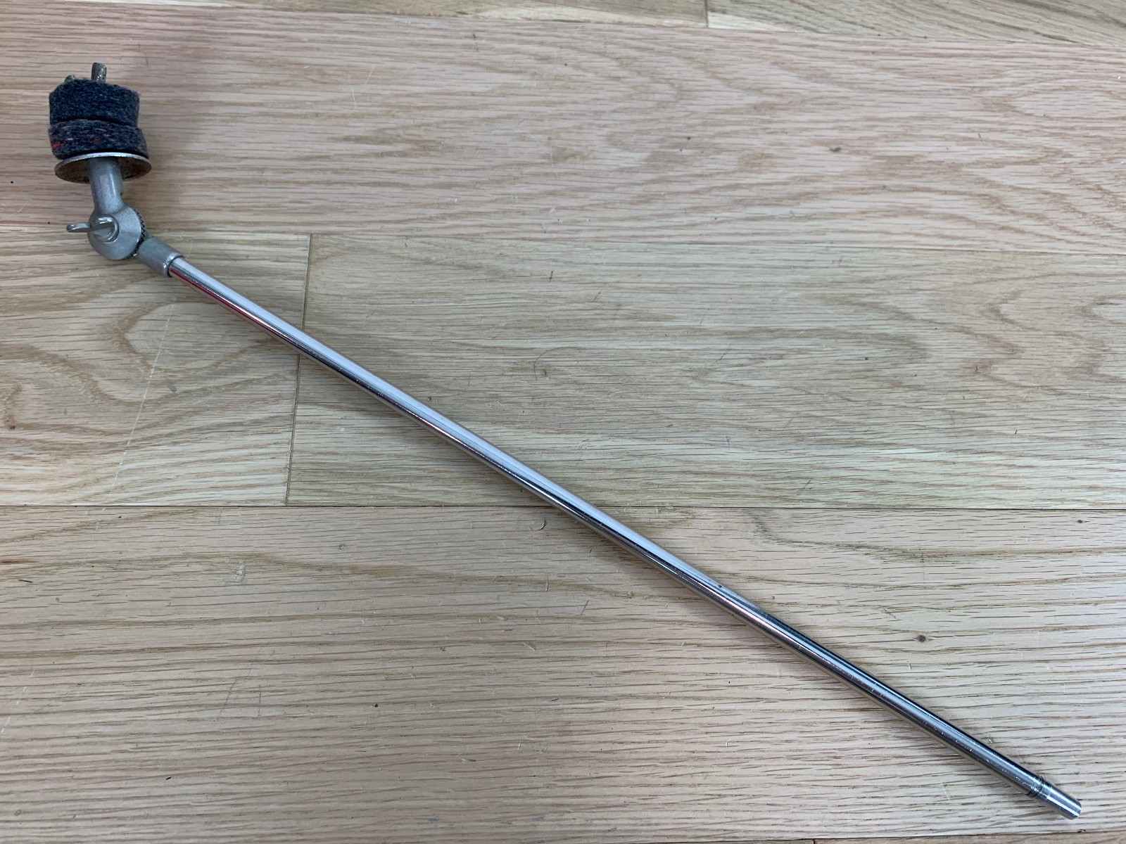 LUDWIG 60s Vtg Club Date CYMBAL POST Drum Mount Holder Straight Arm NICKEL RARE!