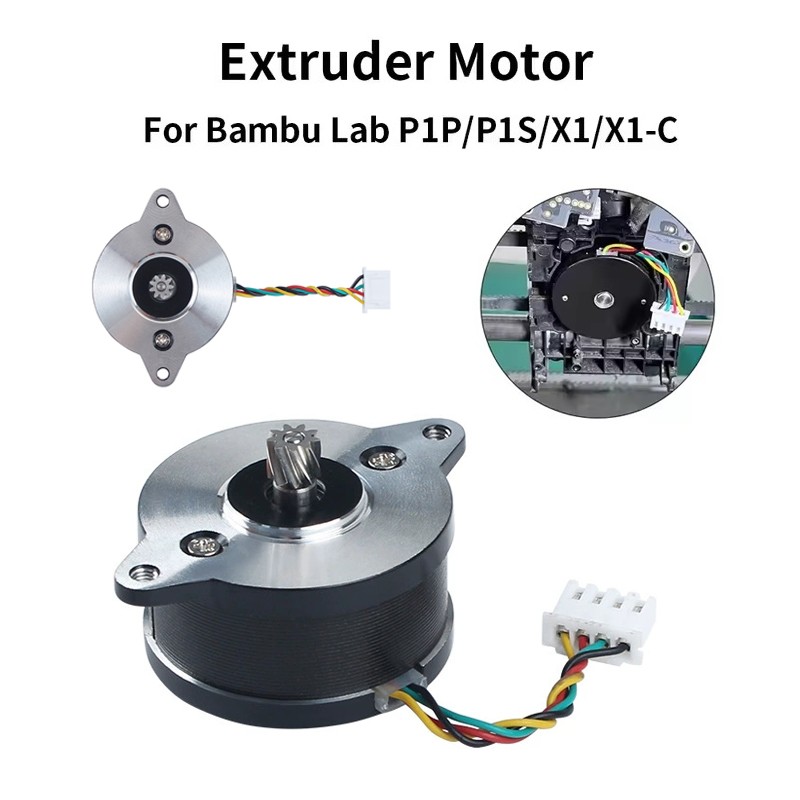 For Bambu Lab X1/X1C/P1P/P1S Extruder Motor 36 Circular Stepper Motor 9 Tooth