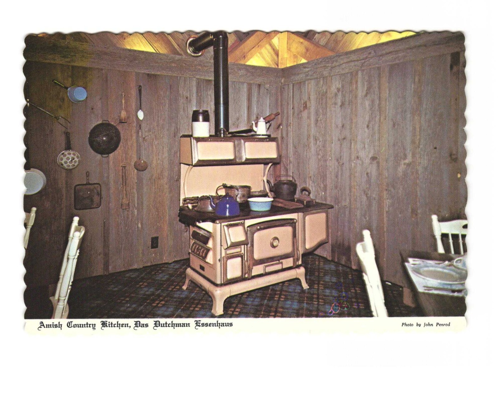 Amish Country Kitchen Das Dutchman Essenhaus vintage postcard Unp Middlebury IN